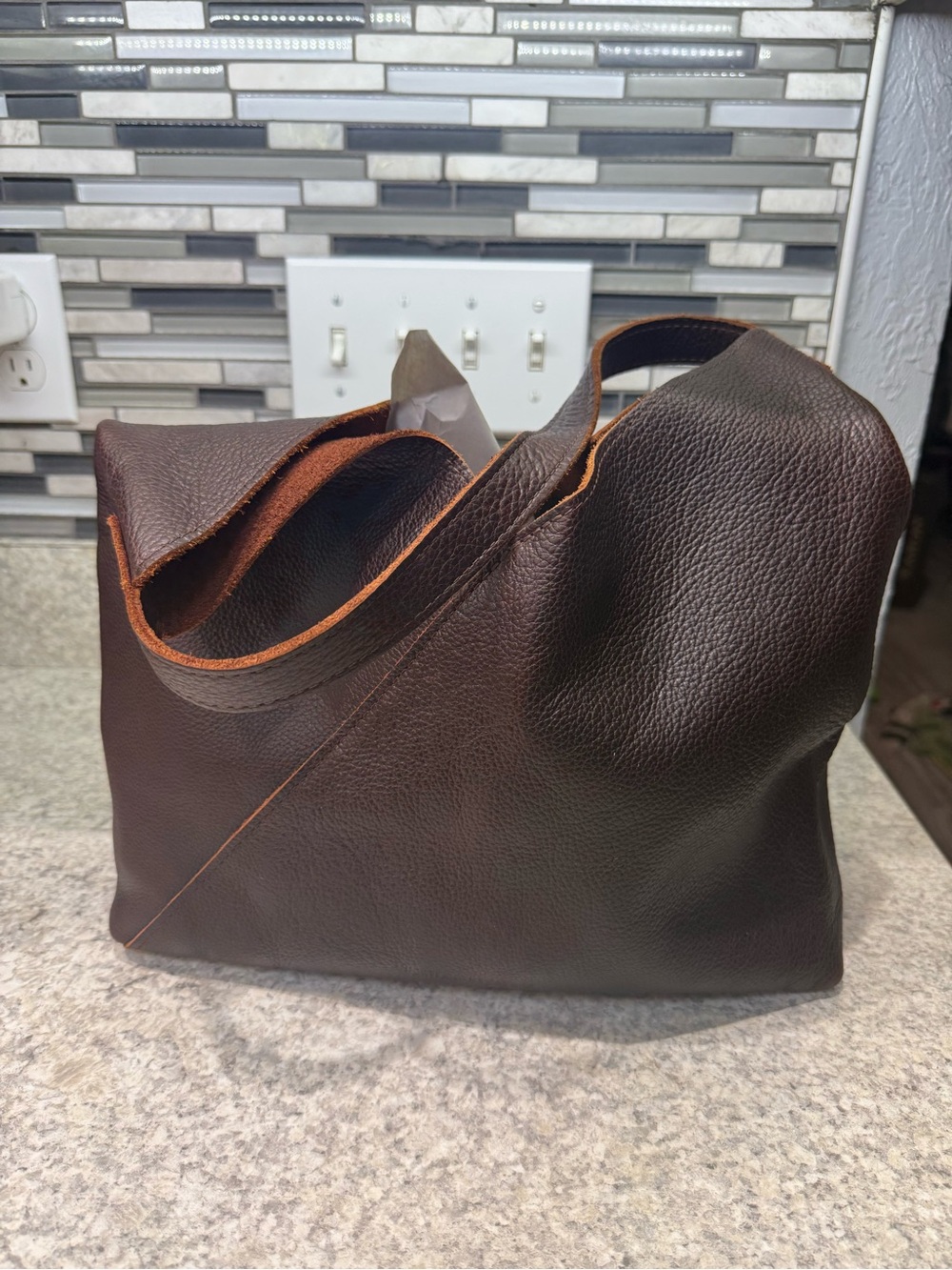 Portland  Leather Coldbrew Large Naomi Shoulder Bag
